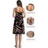 image:imageIWOLLENCE Sundresses for Women Spaghetti Strap Dress Summer Sleeveless Knee Length A Line Dress with PocketsBlack Rectangle