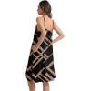 image:imageIWOLLENCE Sundresses for Women Spaghetti Strap Dress Summer Sleeveless Knee Length A Line Dress with PocketsBlack Rectangle