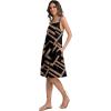 image:imageIWOLLENCE Sundresses for Women Spaghetti Strap Dress Summer Sleeveless Knee Length A Line Dress with PocketsBlack Rectangle