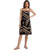 image:imageIWOLLENCE Sundresses for Women Spaghetti Strap Dress Summer Sleeveless Knee Length A Line Dress with PocketsBlack Rectangle