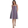 image:imageIWOLLENCE Sundresses for Women Spaghetti Strap Dress Summer Sleeveless Knee Length A Line Dress with PocketsBohemian Rhomboid
