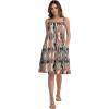 image:imageIWOLLENCE Sundresses for Women Spaghetti Strap Dress Summer Sleeveless Knee Length A Line Dress with PocketsCamou Pink