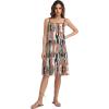 image:imageIWOLLENCE Sundresses for Women Spaghetti Strap Dress Summer Sleeveless Knee Length A Line Dress with PocketsCamou Pink