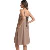 image:imageIWOLLENCE Sundresses for Women Spaghetti Strap Dress Summer Sleeveless Knee Length A Line Dress with PocketsKhaki
