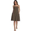 image:imageIWOLLENCE Sundresses for Women Spaghetti Strap Dress Summer Sleeveless Knee Length A Line Dress with PocketsLd Dark Khaki
