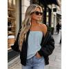 image:imageIWOLLENCE Womens Floral Tube Tops Casual Summer Backless Strapless Top Sleeveless Bandeau Tanks ShirtC1 Eyelet Grey Blue