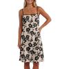 Khaki Black Flower