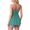 image:imageIWOLLENCE Womens Tube Tops Flowy Pleated Strapless Top Long Sleeveless Bandeau Tanks Cute Beach Coverups SummerC Blue Green