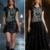image:imageIWOLLENCE Womens Y2K Gothic Shirts V Neck Cap Short Sleeve Vintage Grahipc Tees 2000s Alternative Slim Fit Grunge Punk TopsAblack Butterfly