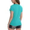 image:imageIWOLLENCE Womens Y2K Gothic Shirts V Neck Cap Short Sleeve Vintage Grahipc Tees 2000s Alternative Slim Fit Grunge Punk TopsBblue Green Rose