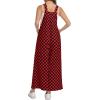 image:imageIWOLLENCE Womens Loose Checkered Overalls Wide Straight Leg Jumpers and Rompers Y2K Sleeveless Jumpsuits with PocketsCkblack Red