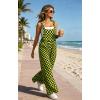 image:imageIWOLLENCE Womens Loose Checkered Overalls Wide Straight Leg Jumpers and Rompers Y2K Sleeveless Jumpsuits with PocketsCkblack Yellow
