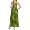 image:imageIWOLLENCE Womens Loose Checkered Overalls Wide Straight Leg Jumpers and Rompers Y2K Sleeveless Jumpsuits with PocketsCkblack Yellow