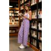 image:imageIWOLLENCE Womens Loose Checkered Overalls Wide Straight Leg Jumpers and Rompers Y2K Sleeveless Jumpsuits with PocketsCkpurple White