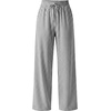 image:imageIWOLLENCE Womens Wide Leg Striped Pants High Waist Straight Lounge Gingham Work Pant Casual Loose Trousers with PocketsStblack White