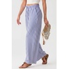 image:imageIWOLLENCE Womens Wide Leg Striped Pants High Waist Straight Lounge Gingham Work Pant Casual Loose Trousers with PocketsStblue White