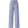 image:imageIWOLLENCE Womens Wide Leg Striped Pants High Waist Straight Lounge Gingham Work Pant Casual Loose Trousers with PocketsStblue White