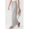 image:imageIWOLLENCE Womens Wide Leg Striped Pants High Waist Straight Lounge Gingham Work Pant Casual Loose Trousers with PocketsStdark Grey White