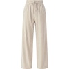 image:imageIWOLLENCE Womens Wide Leg Striped Pants High Waist Straight Lounge Gingham Work Pant Casual Loose Trousers with PocketsStkhaki White