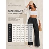 image:imageIWOLLENCE Women Wide Leg Pants Waffle Stretchy Work Dress Pants Business Casual Outfits Slacks TrousersBlack