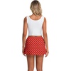 image:imageIWOLLENCE Womens Mini Skirt with Shorts Underneath Casual Summer Short Skirts Cute A Line SkortsPd Red
