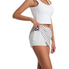 image:imageIWOLLENCE Womens Mini Skirt with Shorts Underneath Casual Summer Short Skirts Cute A Line SkortsPd White