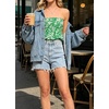 image:imageIWOLLENCE Womens Tube Tops Flowy Pleated Strapless Top Long Sleeveless Bandeau Tanks Cute Beach Coverups SummerFp Green Pineapple