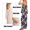image:imageIWOLLENCE Womens 2 Piece Sets Spaghetti Strappy Tank Top and Long Pant with Pockets Lounge Matching Sets Beach VacationCbanana Leaf