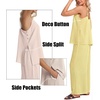 image:imageIWOLLENCE Womens 2 Piece Sets Spaghetti Strappy Tank Top and Long Pant with Pockets Lounge Matching Sets Beach VacationCbutter Yellow