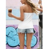 image:imageIWOLLENCE 2 Pack Womens Tube Tops Casual Summer Backless Strapless Sleeveless Bandeau Tanks Shirt Flowy Beach CoverupsWhitewhite