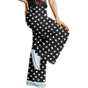 image:imageIWOLLENCE Womens Casual Loose Checkered Wide Leg Pants High Waist Straight Lounge Y2K Gingham TrousersBdblack White Dot