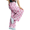 image:imageIWOLLENCE Womens Casual Loose Checkered Wide Leg Pants High Waist Straight Lounge Y2K Gingham TrousersLxrose Pink Rhombus