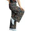 image:imageIWOLLENCE Womens Casual Loose Checkered Wide Leg Pants High Waist Straight Lounge Y2K Gingham TrousersMcbrown Green Camo