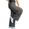 image:imageIWOLLENCE Womens Casual Loose Checkered Wide Leg Pants High Waist Straight Lounge Y2K Gingham TrousersTwblack White Striped