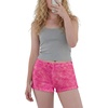 image:imageIWOLLENCE Womens Striped Micro Shorts Knit Low Rise Y2K Going Out Mini Shorts Casual Short LoungewearCfcolorful Rose Red