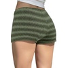 image:imageIWOLLENCE Womens Striped Micro Shorts Knit Low Rise Y2K Going Out Mini Shorts Casual Short LoungewearStblack Cyan