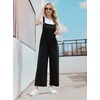 image:imageIWOLLENCE Jumpsuits For Women Boho Overalls Casual Long Bib Loose Womens Rompers with Pockets 20261 Black
