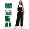 image:imageIWOLLENCE Jumpsuits For Women Boho Overalls Casual Long Bib Loose Womens Rompers with Pockets 20261 Black