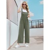 image:imageIWOLLENCE Jumpsuits For Women Boho Overalls Casual Long Bib Loose Womens Rompers with Pockets 20262 Army Green