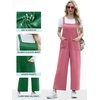 image:imageIWOLLENCE Jumpsuits For Women Boho Overalls Casual Long Bib Loose Womens Rompers with Pockets 20263 Pink