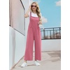 image:imageIWOLLENCE Jumpsuits For Women Boho Overalls Casual Long Bib Loose Womens Rompers with Pockets 20263 Pink