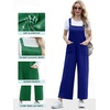 image:imageIWOLLENCE Jumpsuits For Women Boho Overalls Casual Long Bib Loose Womens Rompers with Pockets 20264 Navy Blue
