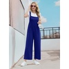 image:imageIWOLLENCE Jumpsuits For Women Boho Overalls Casual Long Bib Loose Womens Rompers with Pockets 20264 Navy Blue