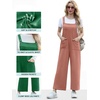 image:imageIWOLLENCE Jumpsuits For Women Boho Overalls Casual Long Bib Loose Womens Rompers with Pockets 20265 Coffee