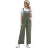 image:imageIWOLLENCE Jumpsuits For Women Boho Overalls Casual Long Bib Loose Womens Rompers with Pockets 20262 Army Green