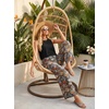 image:imageIWOLLENCE Womens Summer 2 Piece Outfits Set Round neck Sleeveless Tank Crop Top Wide Leg pants Set Pockets JumpsuitsB Bk Colorful Flower