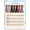 image:imageIWOLLENCE Womens Summer 2 Piece Outfits Set Round neck Sleeveless Tank Crop Top Wide Leg pants Set Pockets JumpsuitsB Khaki Blue Baroque