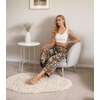 image:imageIWOLLENCE Women Flowy Loose Wide Leg Pant Summer Beach Casual Trousers high Waist Adjustable Knot Business Work Casual PantsBk Colorful Flower