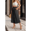 image:imageIWOLLENCE Women Flowy Loose Wide Leg Pant Summer Beach Casual Trousers high Waist Adjustable Knot Business Work Casual PantsBlack Stripe