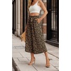 image:imageIWOLLENCE Women Flowy Loose Wide Leg Pant Summer Beach Casual Trousers high Waist Adjustable Knot Business Work Casual PantsLd Khaki